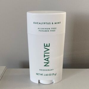 Native Deodorant, Eucalyptus & Mint. 2.65 Oz NEW